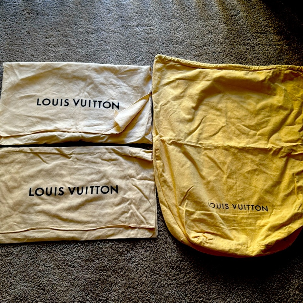LV dust bag 3 large pieces